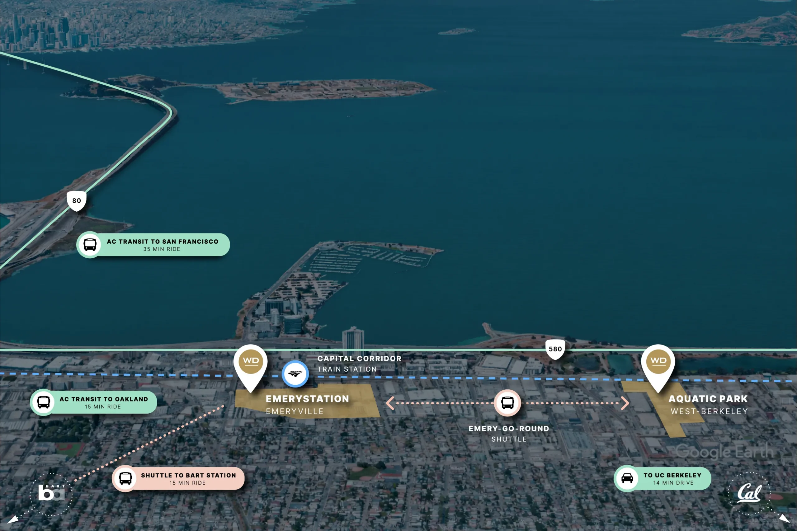 overview map of wareham campus locations